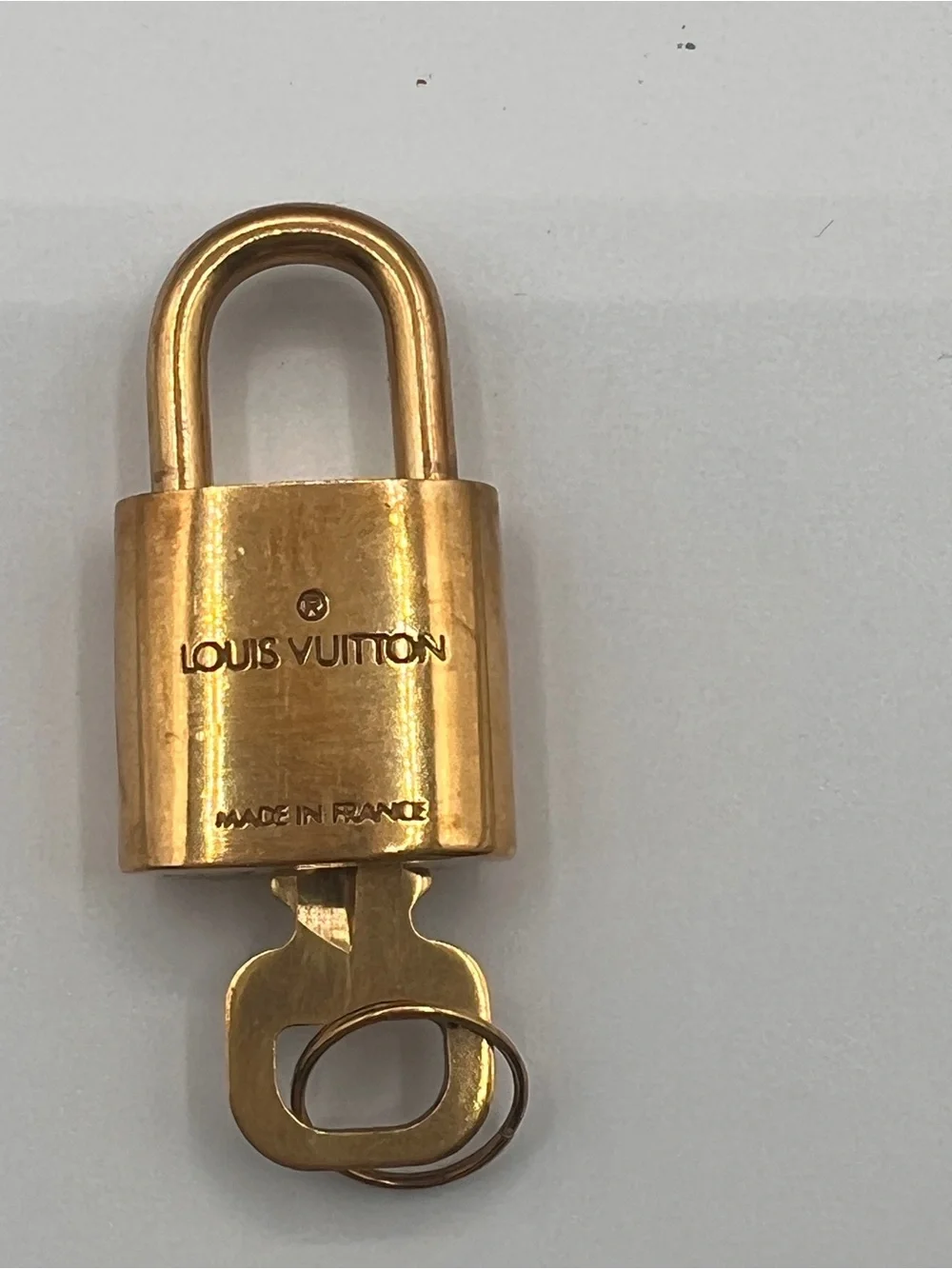 Louis Vuitton Luggage Tag and Poignett (Handle Strap) with Lock & Key 311